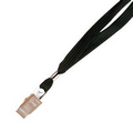 Cord Lanyard with Bulldog Clip